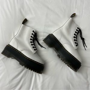 DR MARTENS 1460 Pascal Max Leather Platform Boots